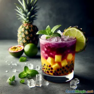 Điều chỉnh Cocktail Xoài Dừa Nhiệt Đới Sống Động