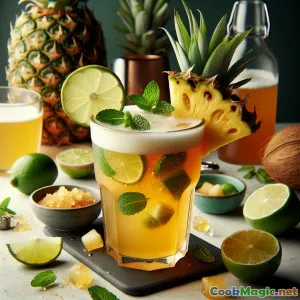 Tropical Irie Beer Splash: Rinfrescante in Stile Britannico Vivace