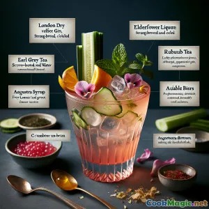 Schatz des Tulpenbechers: Ein floraler britischer Cocktail