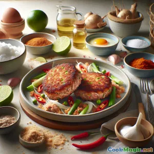 Chrupiące kotlety z tuńczyka Masima z dipem kokosowo-limonkowym