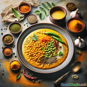 Tuver Dal Rasawala: Caril de lentilhas gujarati apimentado