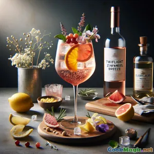 Twilight Zinfandel Breeze: Effervescent Bliss in a Glass