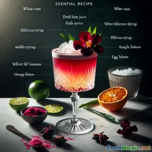 Veracruz Samtrochen: Hibiskus-Rum-Zitrus-Traum