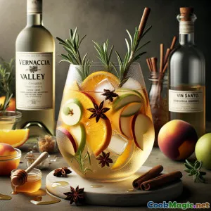 Sangria aus dem Vernaccia-Tal mit toskanischen Zitrusfrüchten