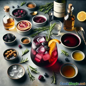 Vino Rapture: Blackberry-Rosemary Red Wine Elixir
