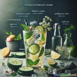 Pesona Vintage di Pinggir Sungai: Mocktail Kebun Elegan