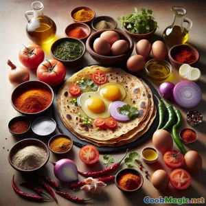 Sauté Épicé d'Œufs Parotta de Virudhunagar