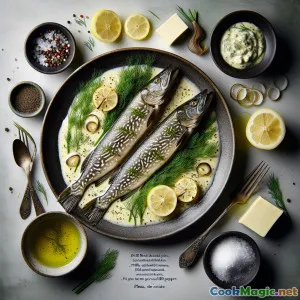 Brochet Délicat de la Vistule en Sauce Crémeuse au Dill