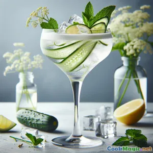 Cocktail di Gin con Fiori di Sambuco Delicati