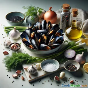 Sup Lezat Kerang dengan Wijen Hutan dan Catatan Herbal