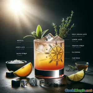 Zócalo Amanhecer: Sol Nascente de Mezcal Cítrico Herbal