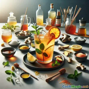 Zulu Gừng Rooibos Sủi Bọt – Mocktail Trà Có Ga